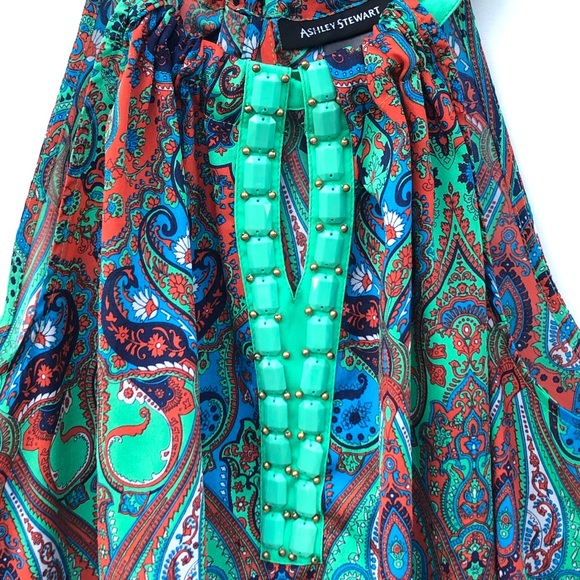 Ashley Stewart Boho Printed Embellished Tank 12 - Picture 3 of 7